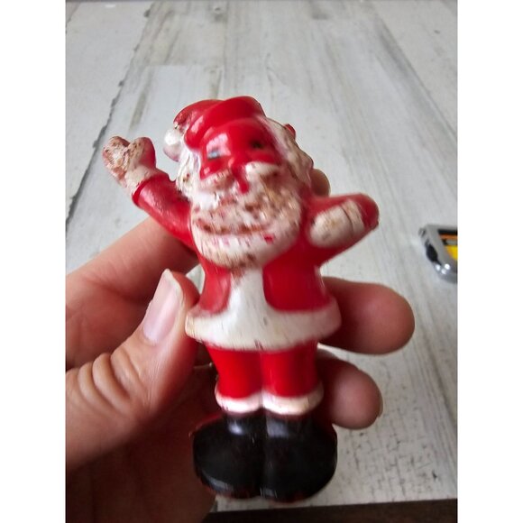 Vintage plastic red Santa‎ Xmas decor - Picture 6 of 8